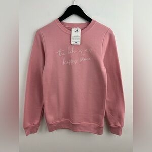 * NEW * BLONDE AMBITION  “The Lake is my Happy Place” sweatshirt * Size XS *